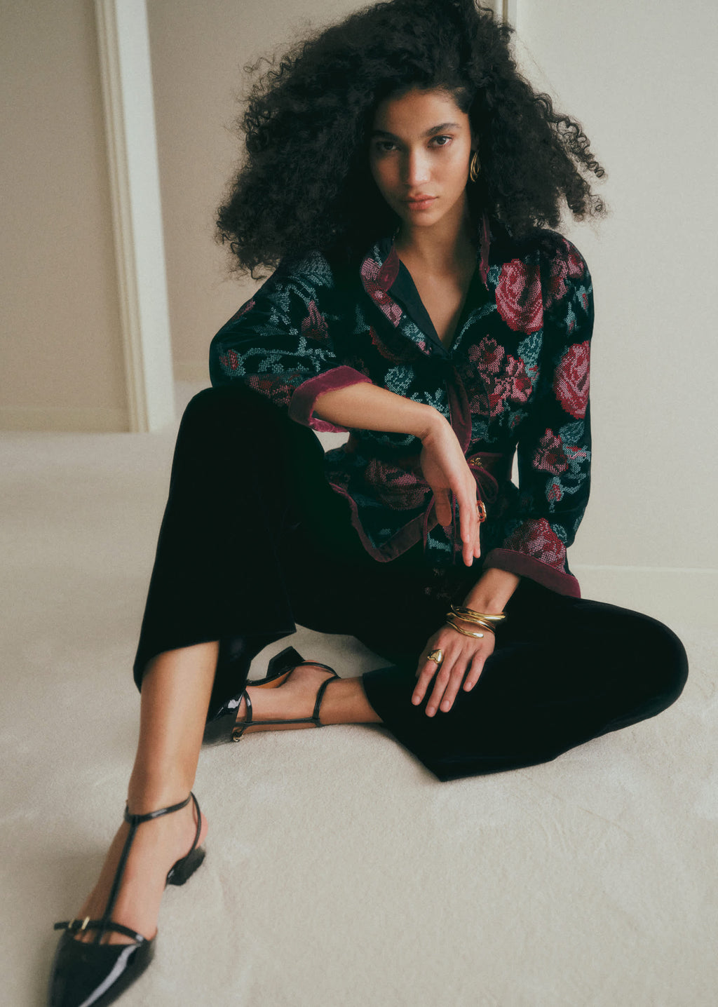 Veste Athais - Noir Rose