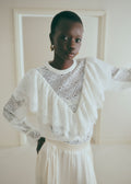 Blouse Mariam - Dentelle Fine Écru