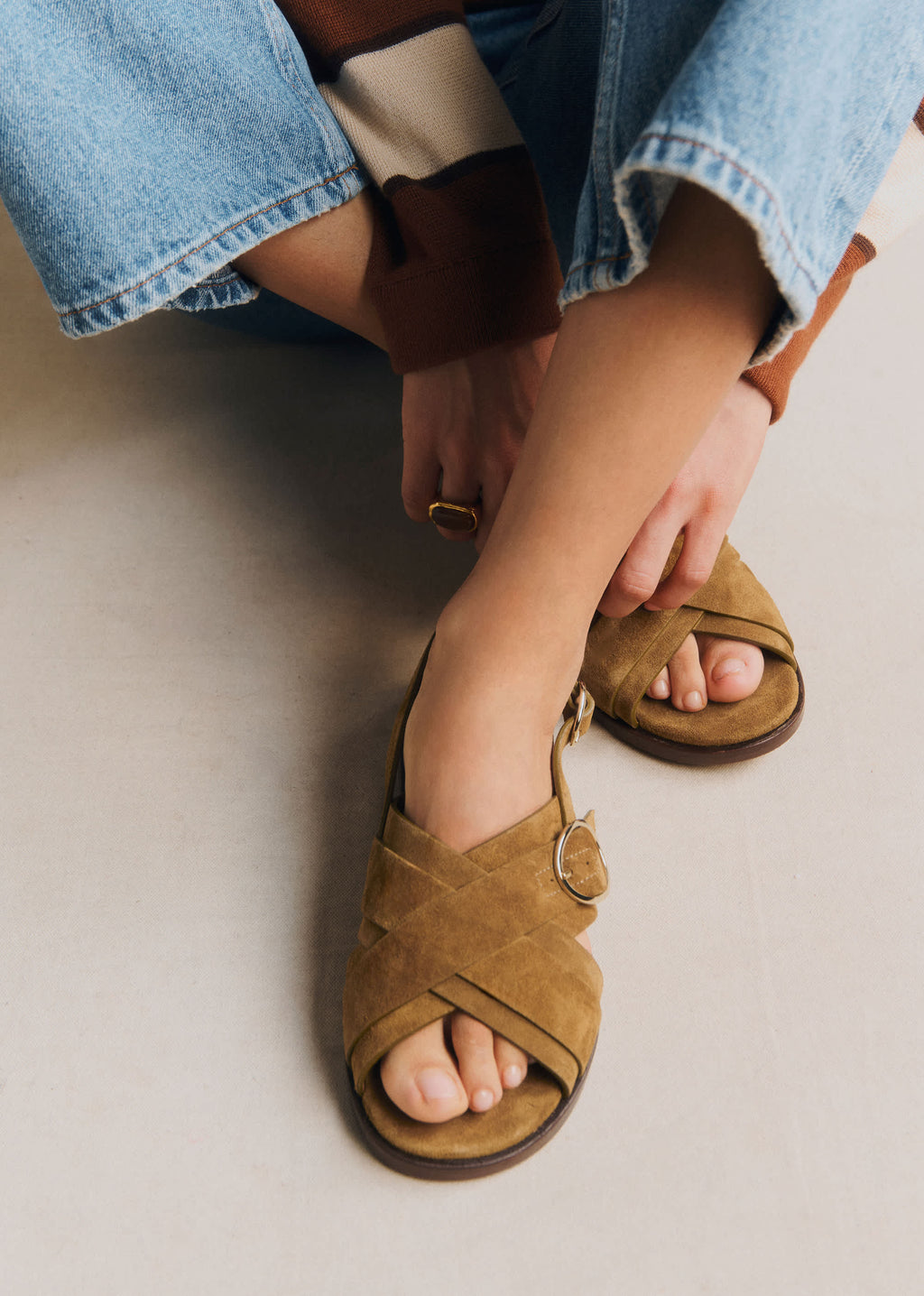 Sandales low Blandine - Taupe