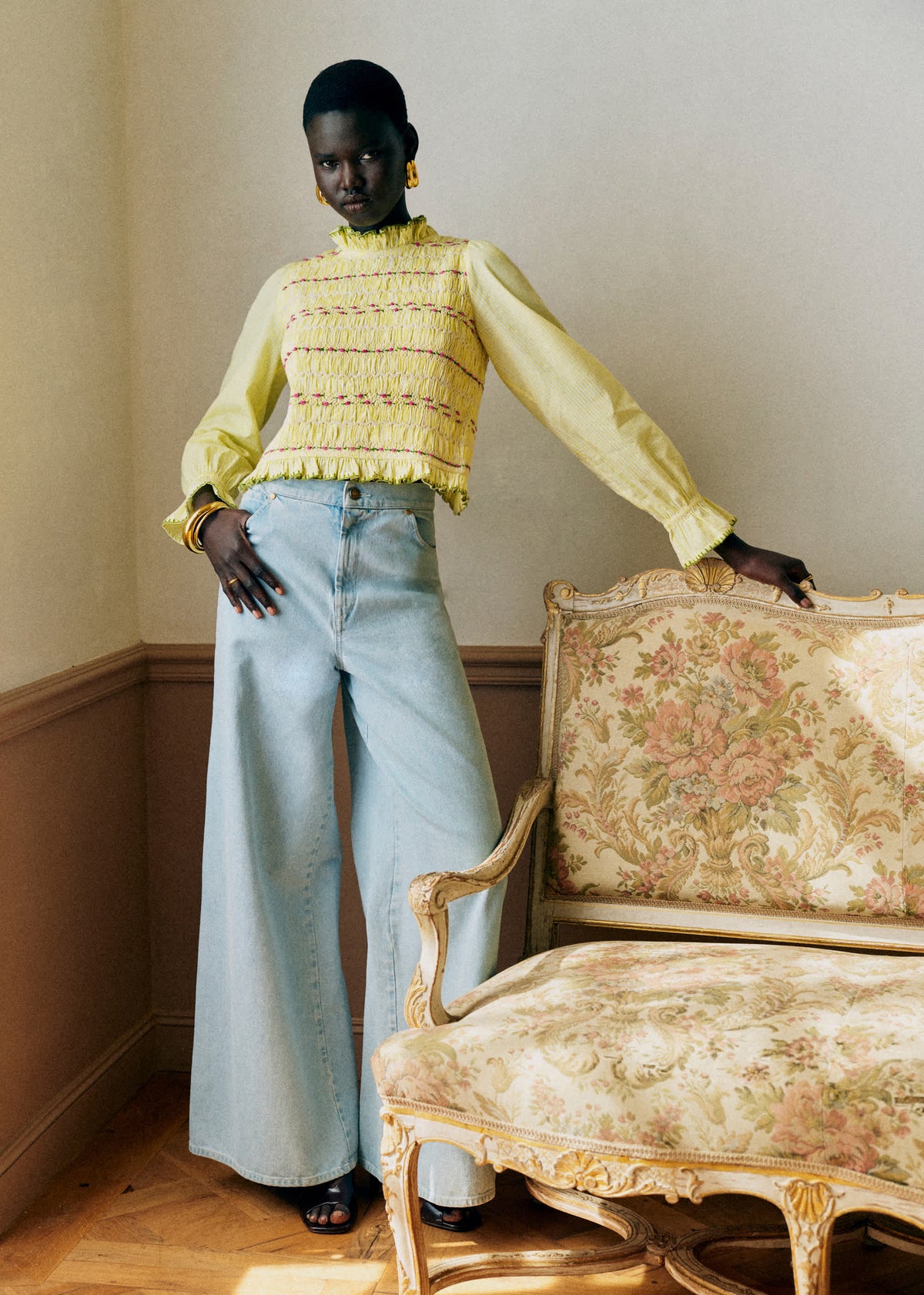 Blouse Adam - Rayures Jaune / Blanc