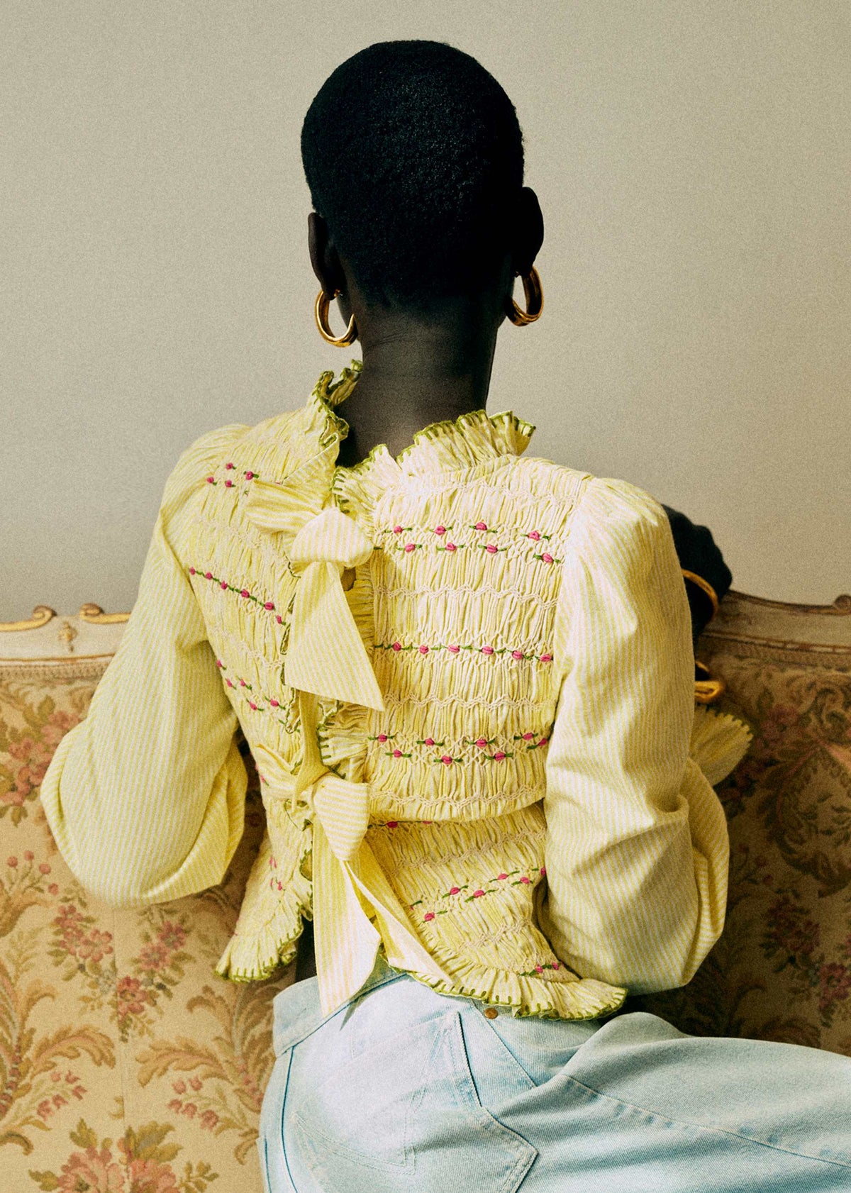 Blouse Adam - Rayures Jaune / Blanc