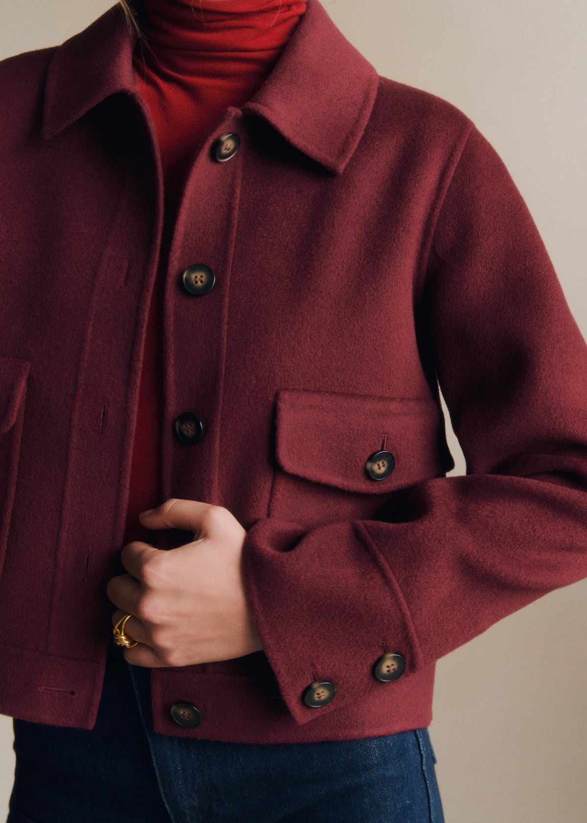 Veste Terry - Bordeaux