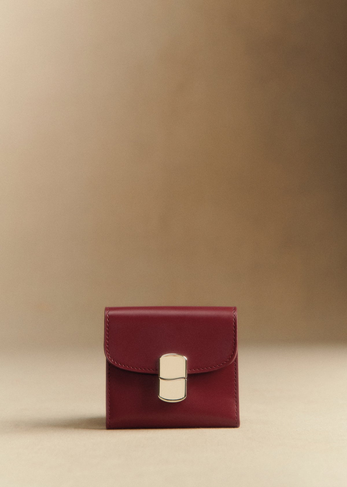 Portefeuille Petit Milo - Rouge Carmin Glacé