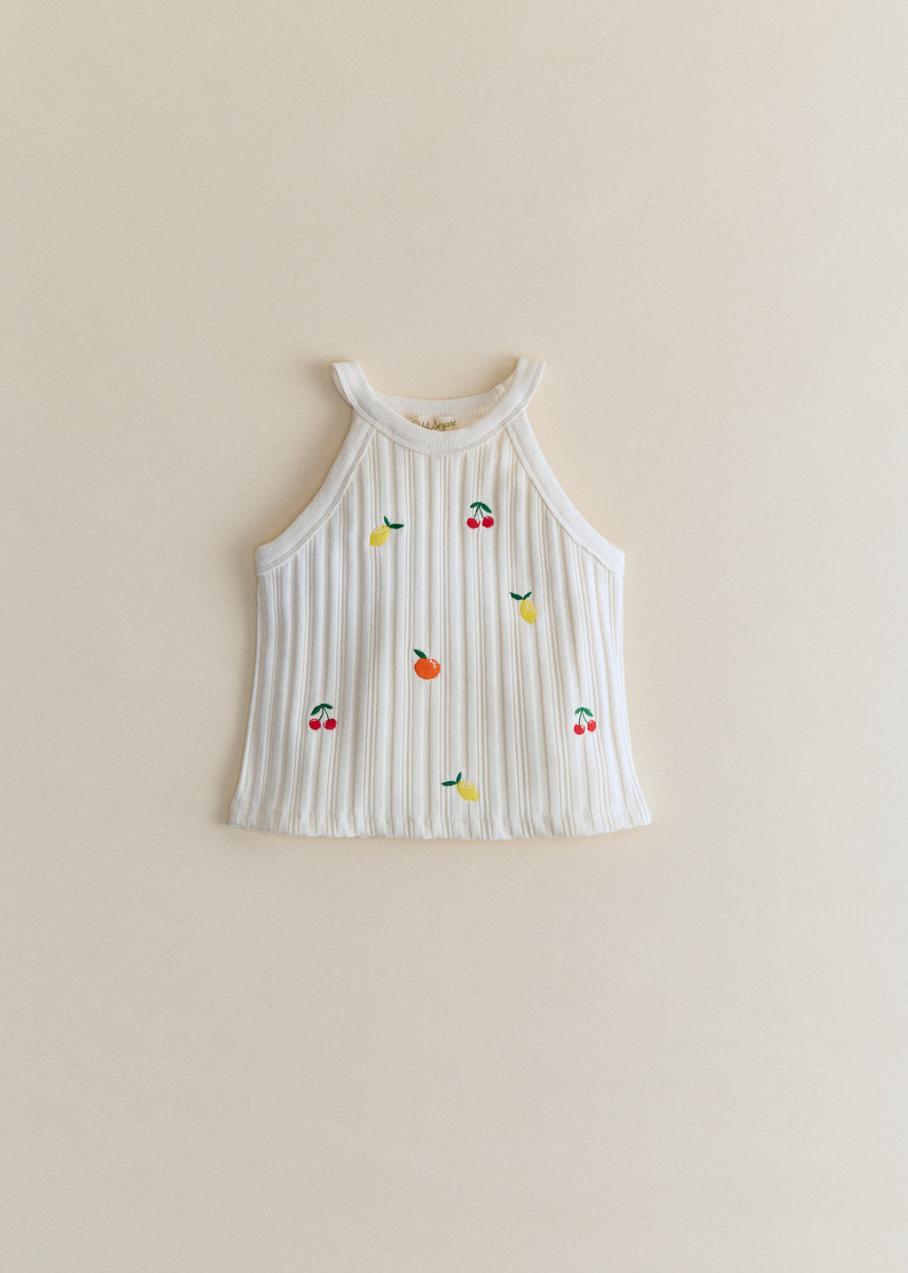 Top Abbie - Ecru / Broderie Fruit