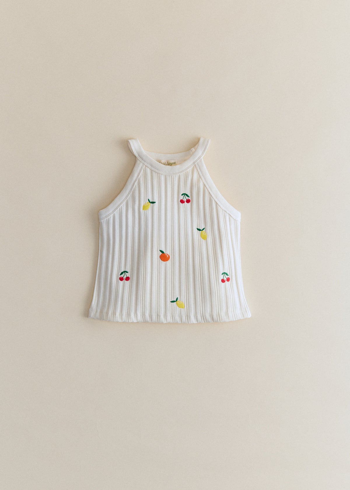 Top Abbie - Ecru / Broderie Fruit