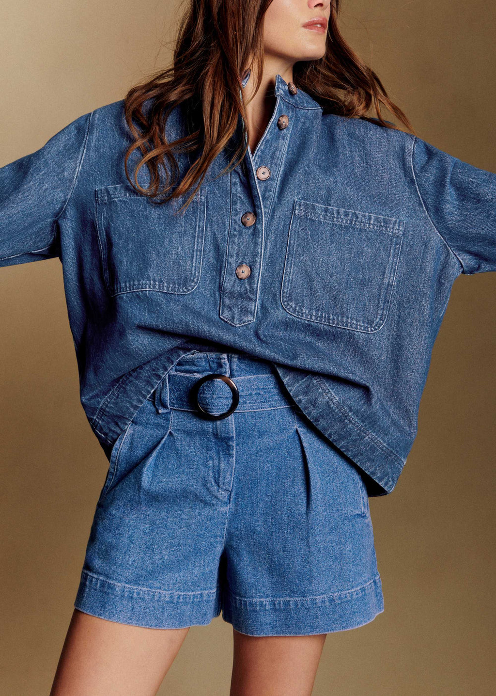 Short New Rome - Bleu Moyen
