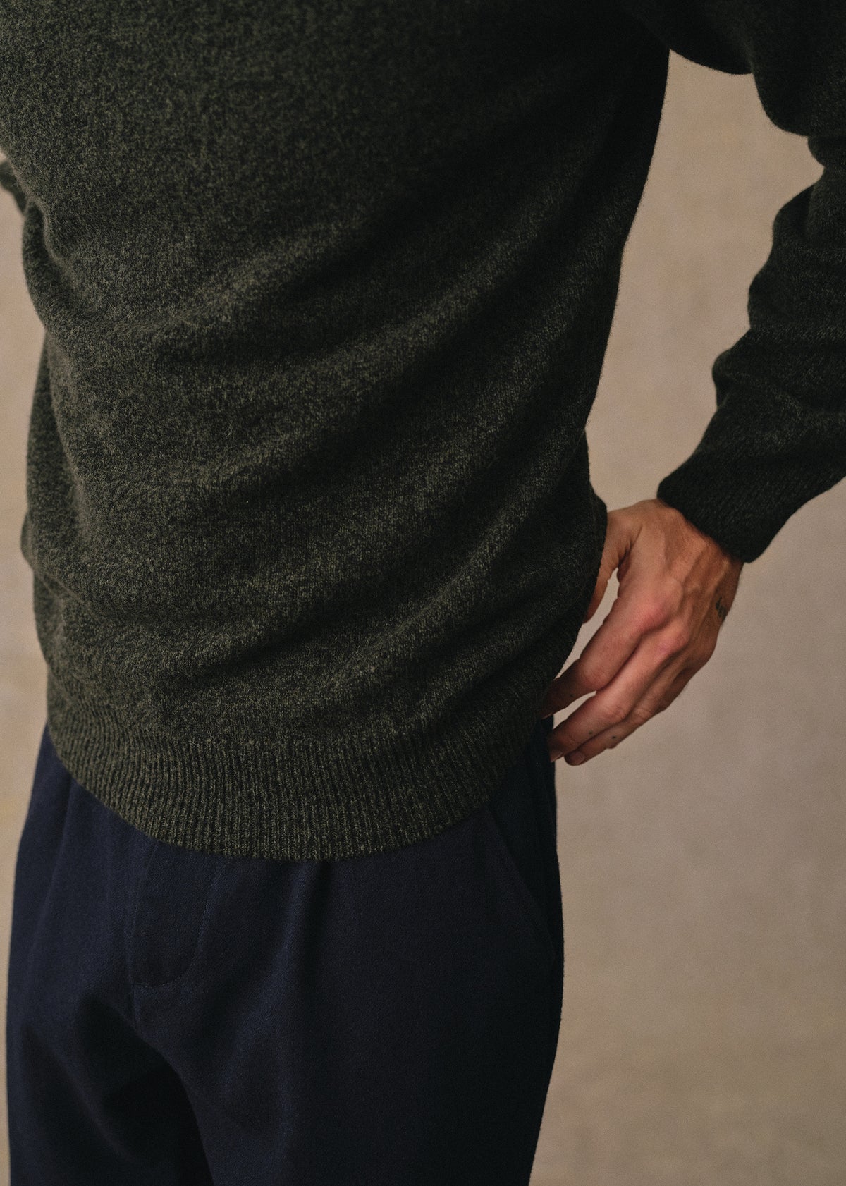 Pull Moreno - Vert Mouliné