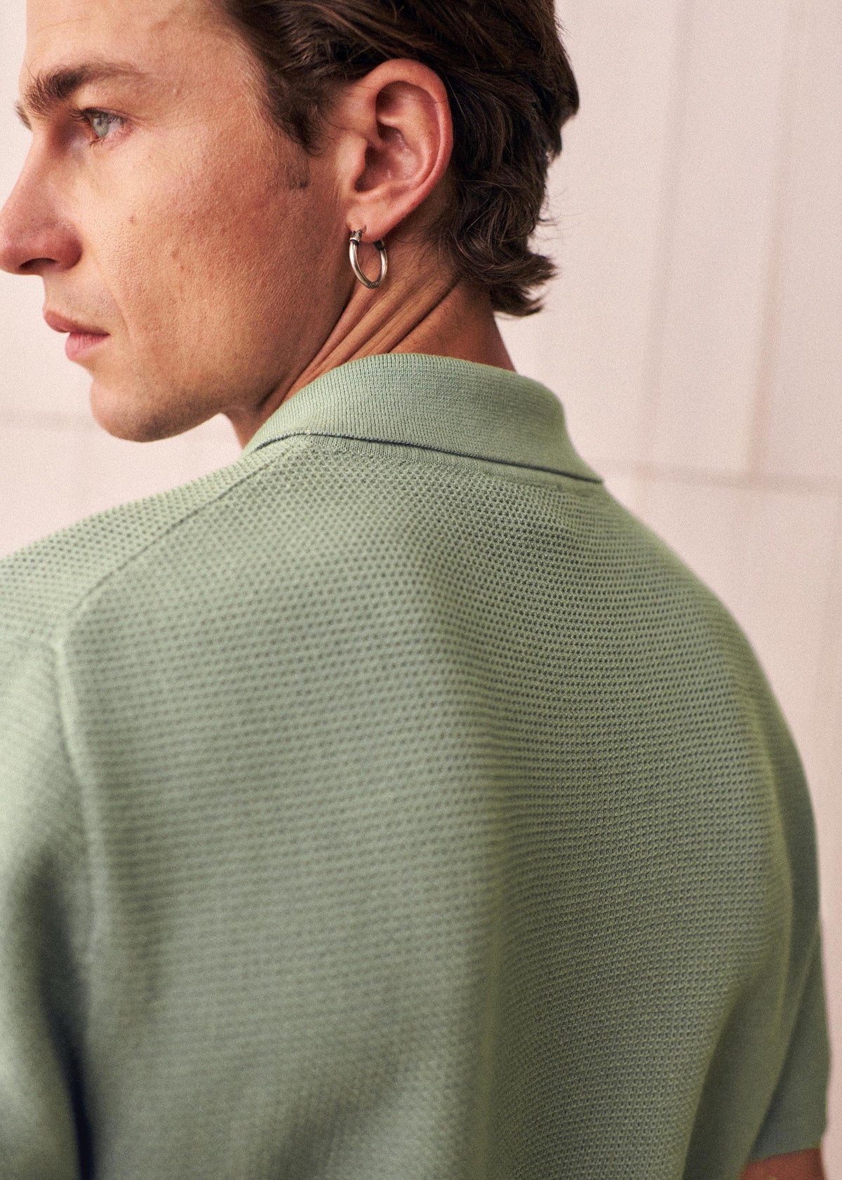 Polo Maille Simeone - Vert Sauge