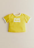 T-Shirt Petit Soleil - Jaune / Ecru