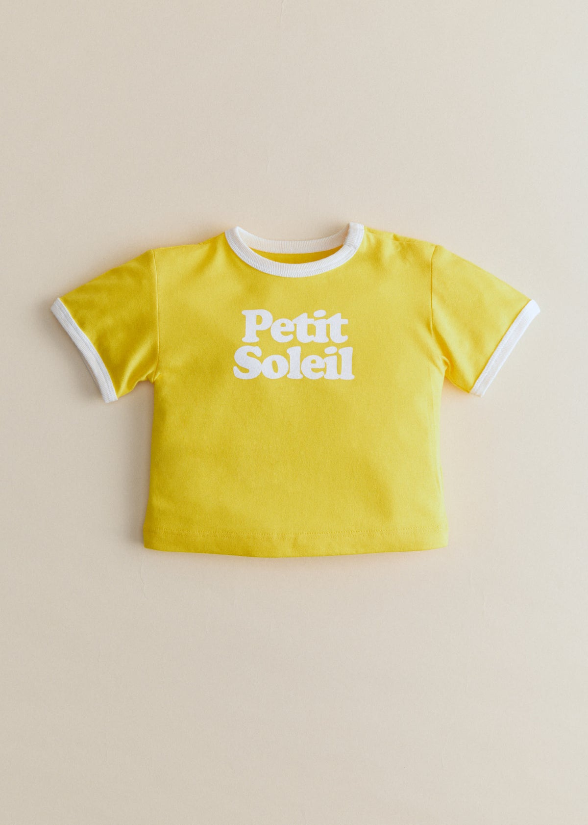 T-Shirt Petit Soleil - Jaune / Ecru