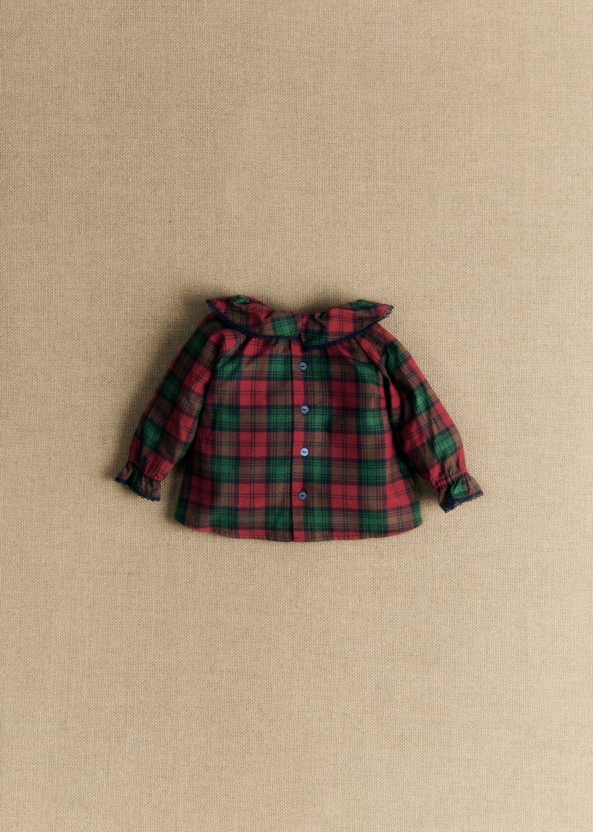 Blouse Héloïse - Carreaux rouge et vert