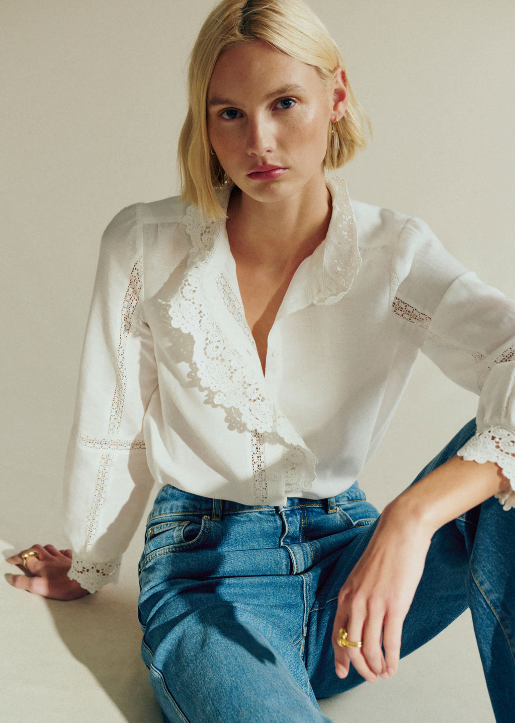Chemise Chlo - Crochet Écru