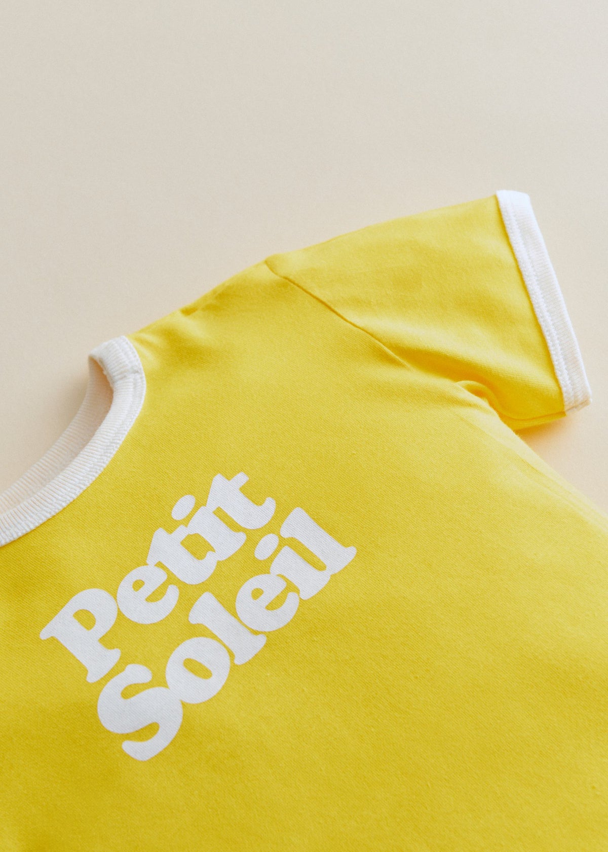 T-Shirt Petit Soleil - Jaune / Ecru