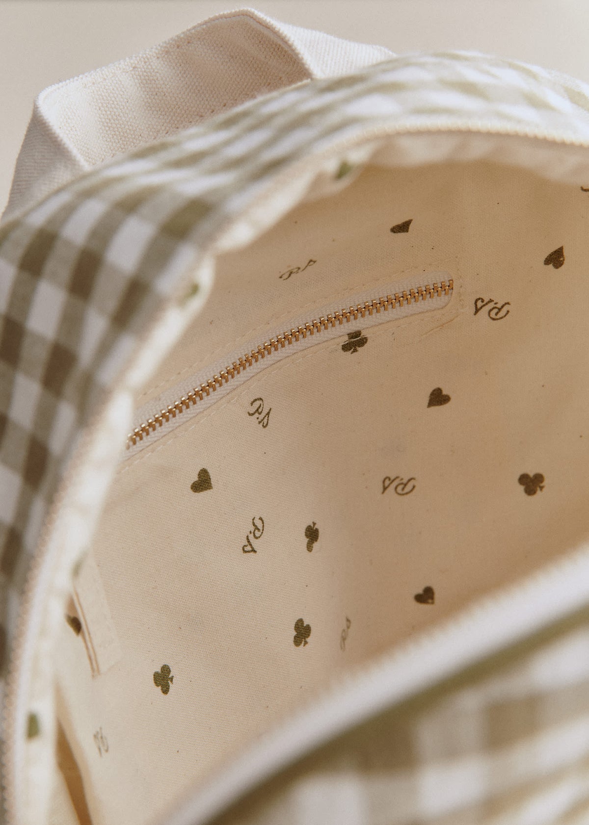 Sac à dos - Vichy Vert