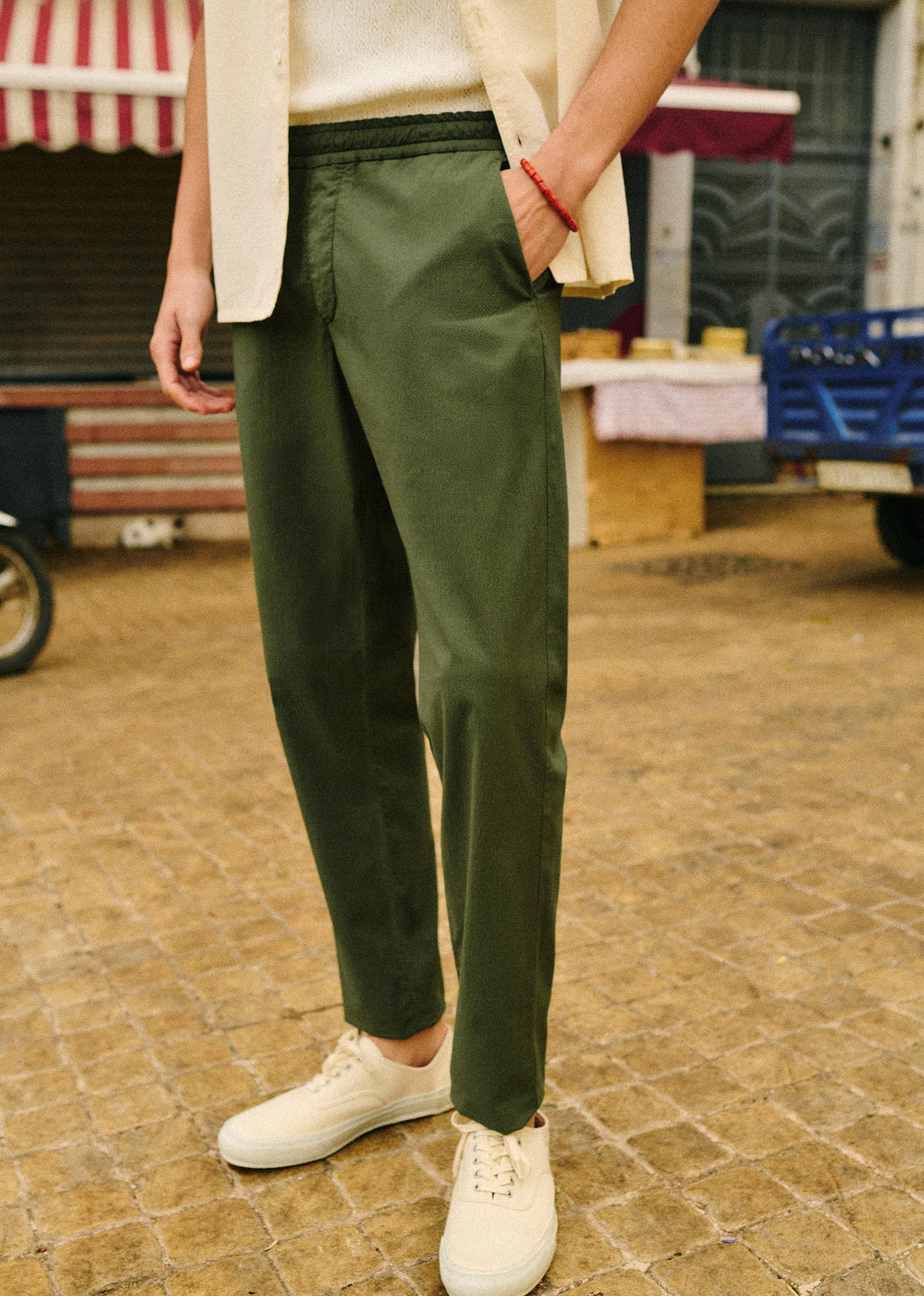 Pantalon Danny Seersucker - Kaki