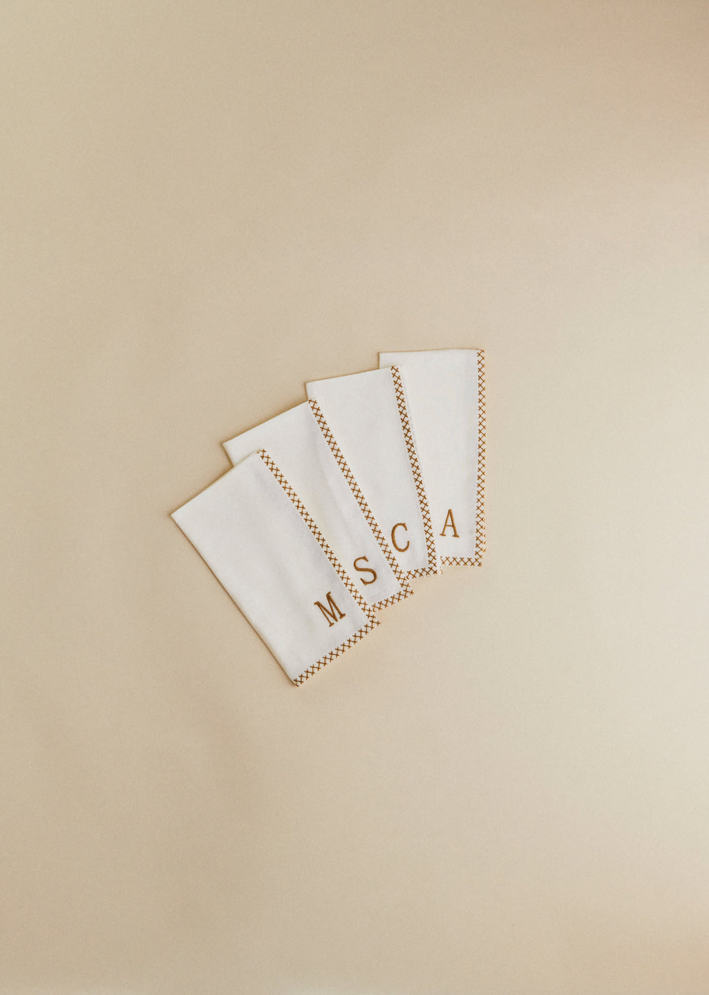 Serviette Monogramme - lettre A