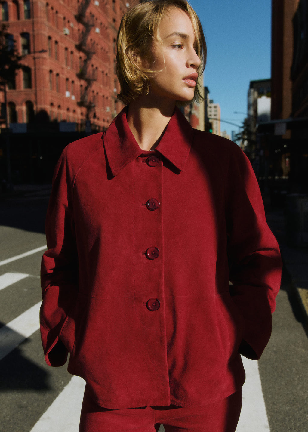 Veste Robbin - Rouge Foncé