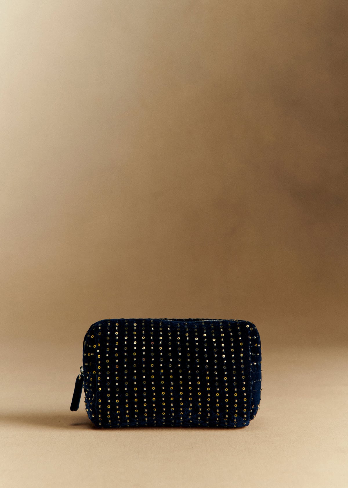 Trousse de beauté sequins - Bleu Nuit