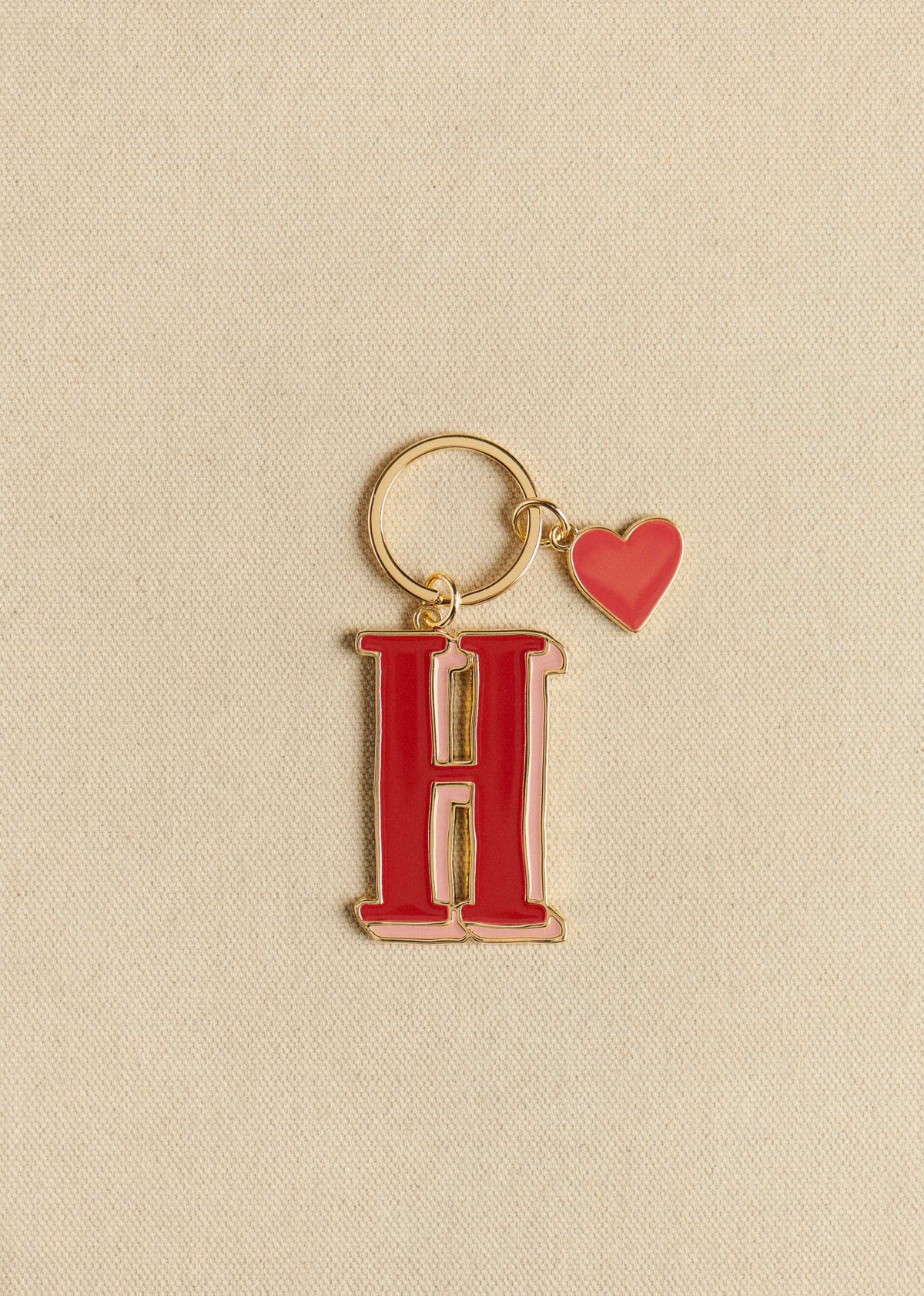 Porte-Clé Abécédaire - Lettre H - Rouge
