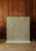 Tapis Legato - 200x300cm - Bleu orage, Olive et Beige