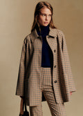Manteau Gabriel - Carreaux Camel Beige et Noir