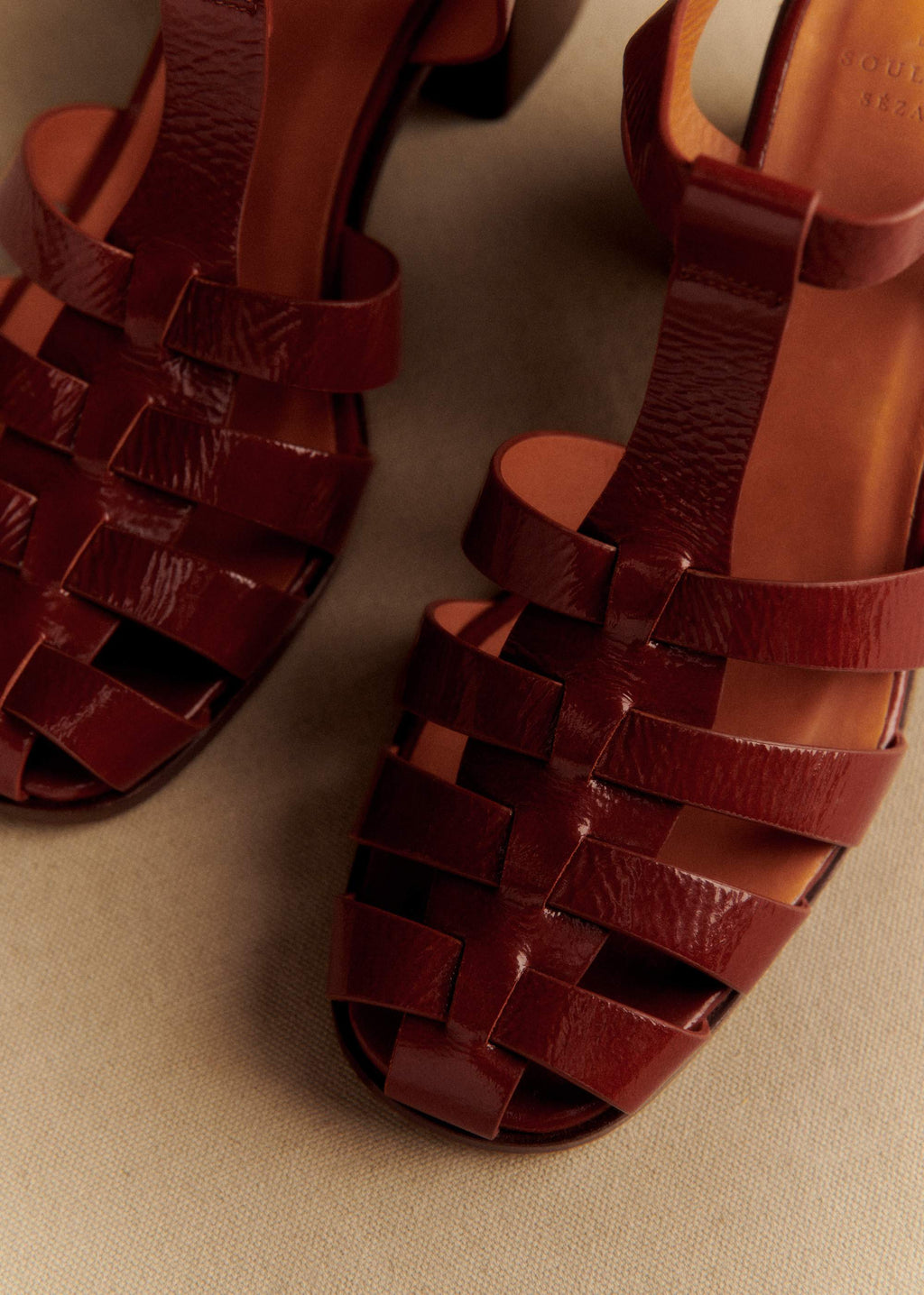 Sandales Florie - Camel Vernis