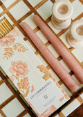 Boîte d'allumettes - Imprimé Sérénade Rose et Café