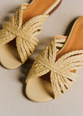 Mules Low Paola - Naturel Textile Tressé