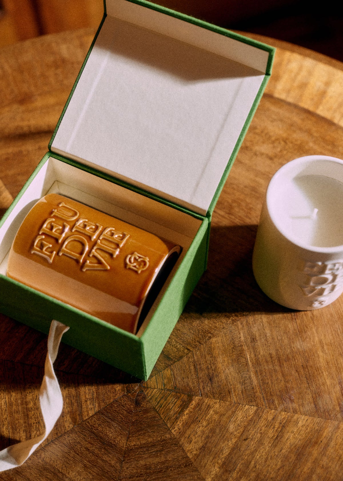 Bougie Feu de vie - Le Bois - Caramel