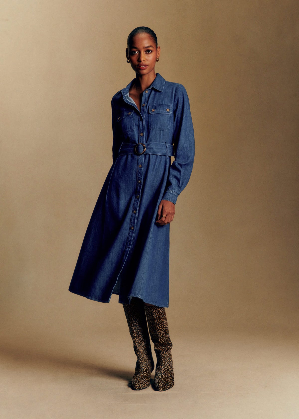 Robe Tea - Bleu Moyen