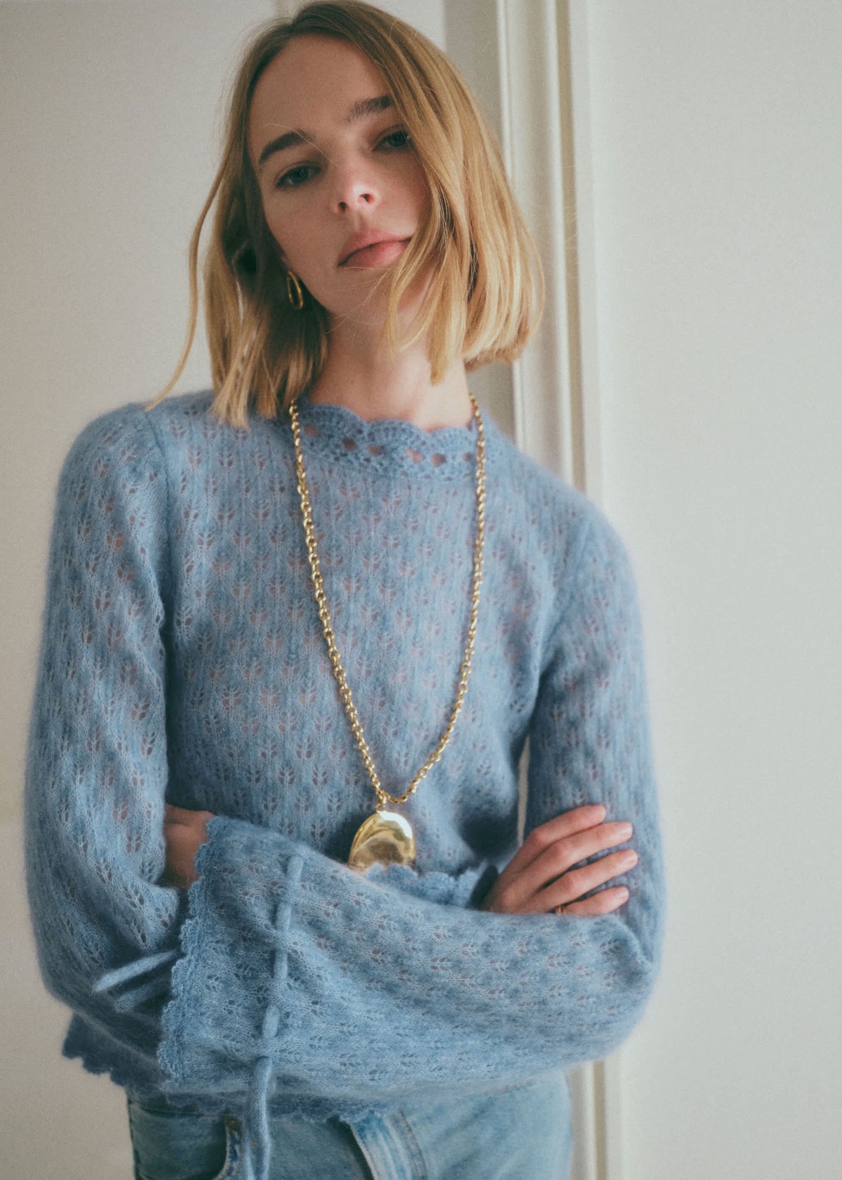 Pull Wanda - Bleu Vintage