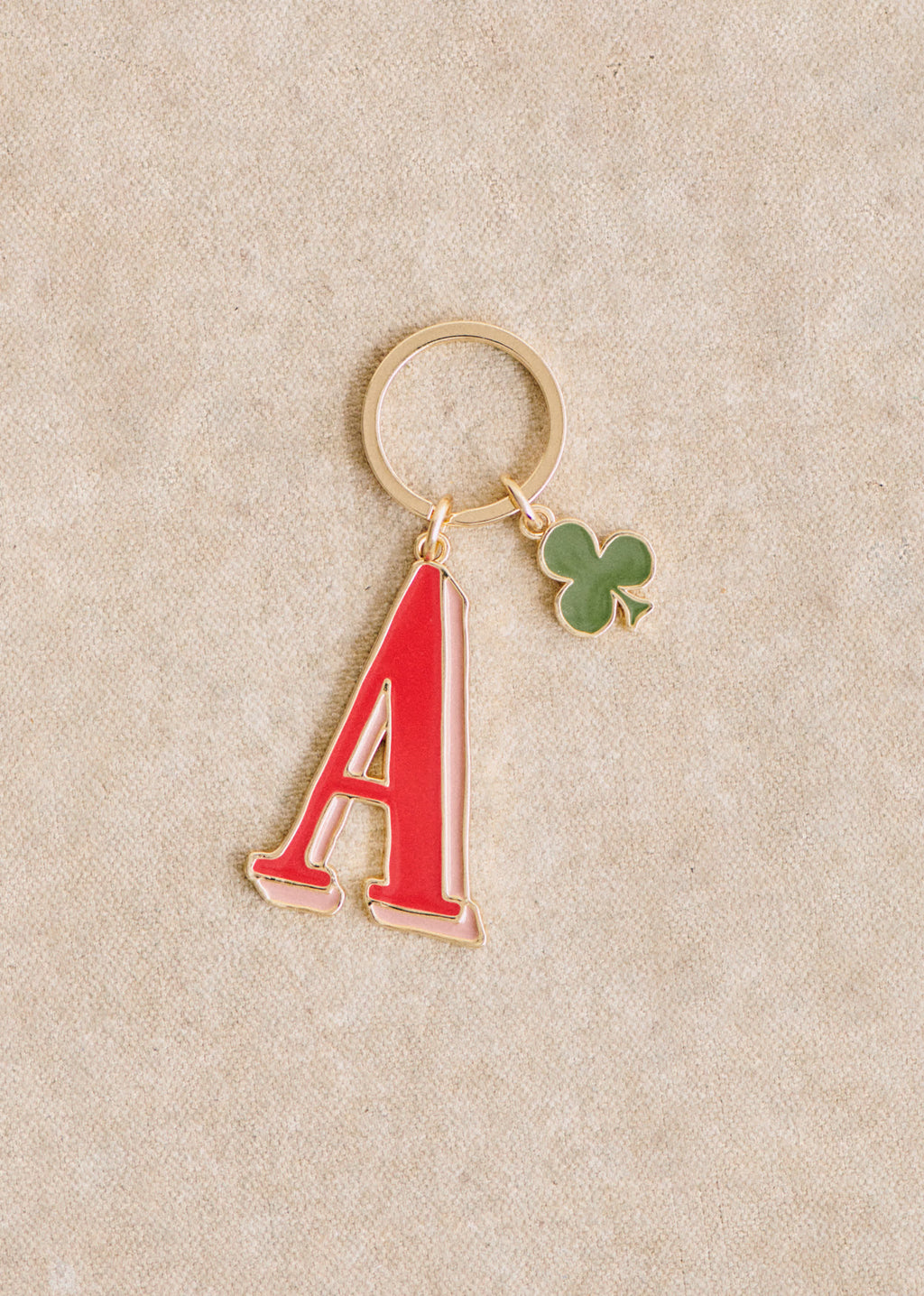 Porte-Clé Abécédaire - Lettre A - Rouge