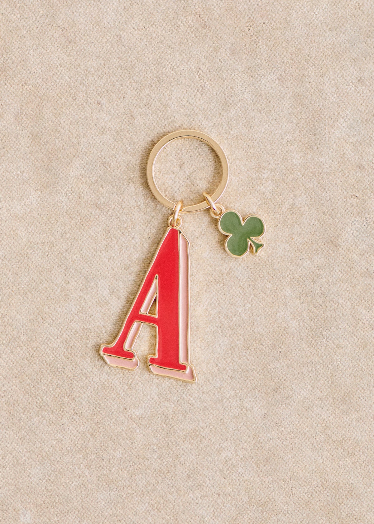 Porte-Clé Abécédaire - Lettre A - Rouge