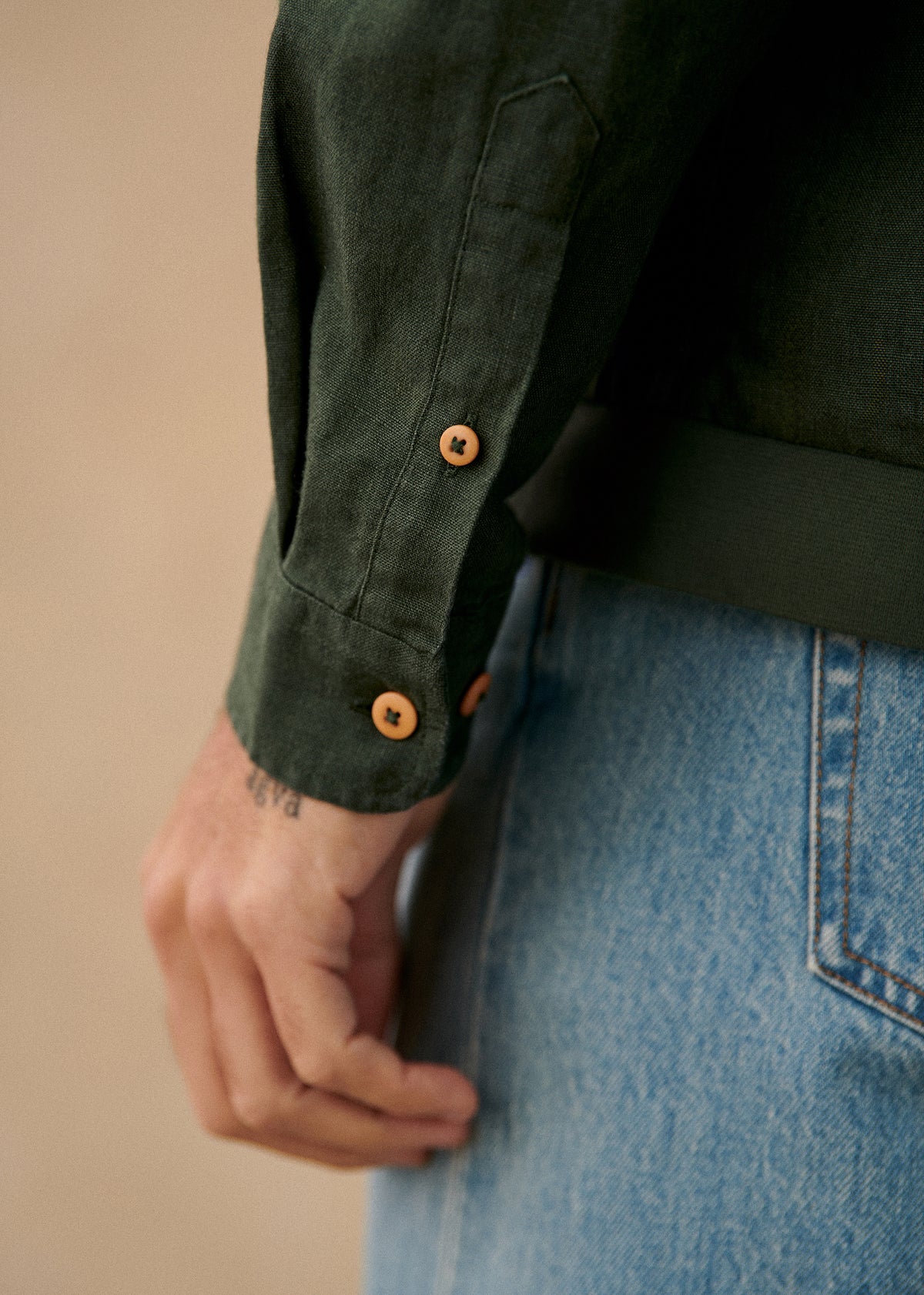 Surchemise Ellis Lin - Vert Foncé