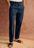 Pantalon Shane - Seersucker Marine