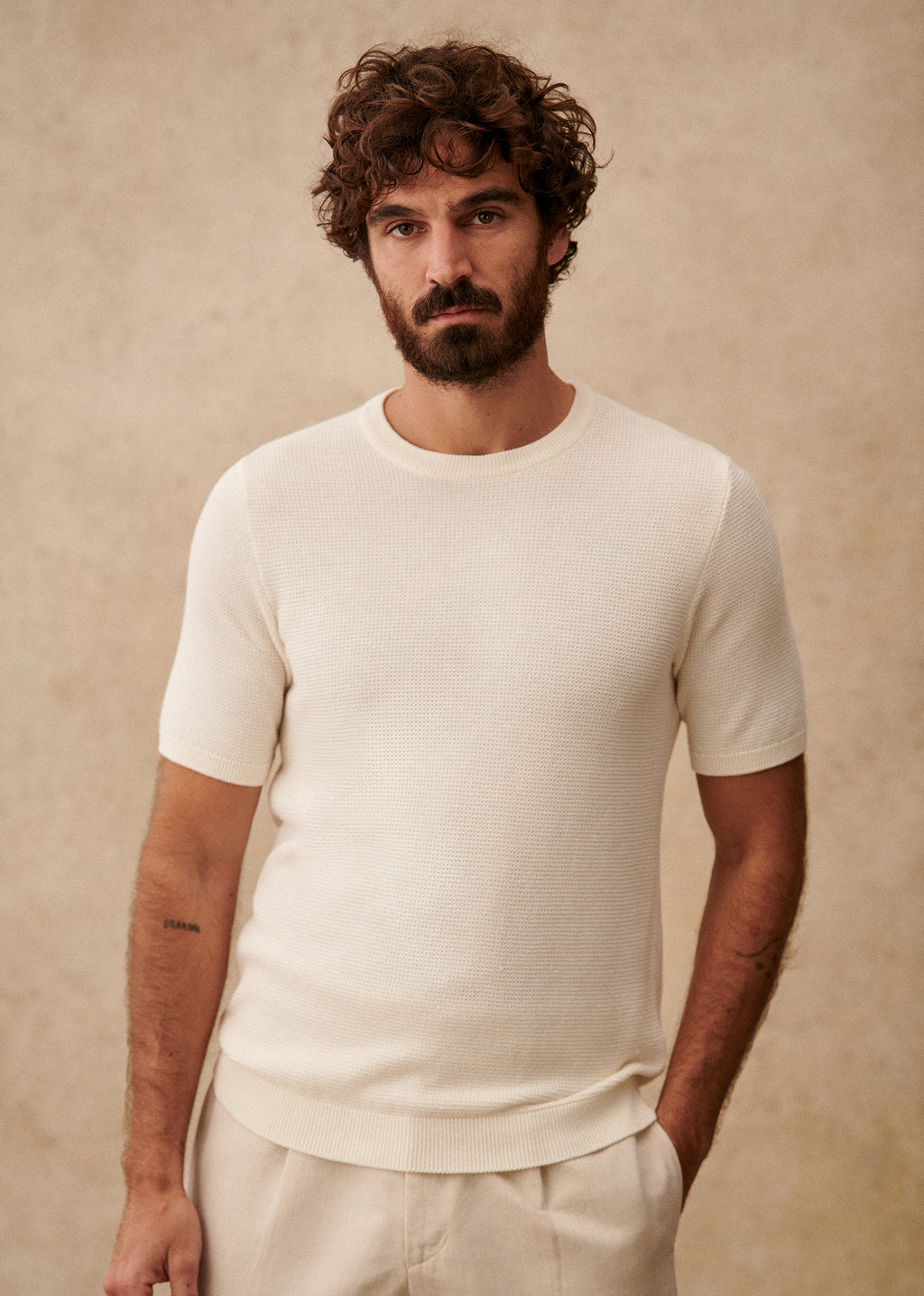 T-Shirt Maille Simeone - Blanc