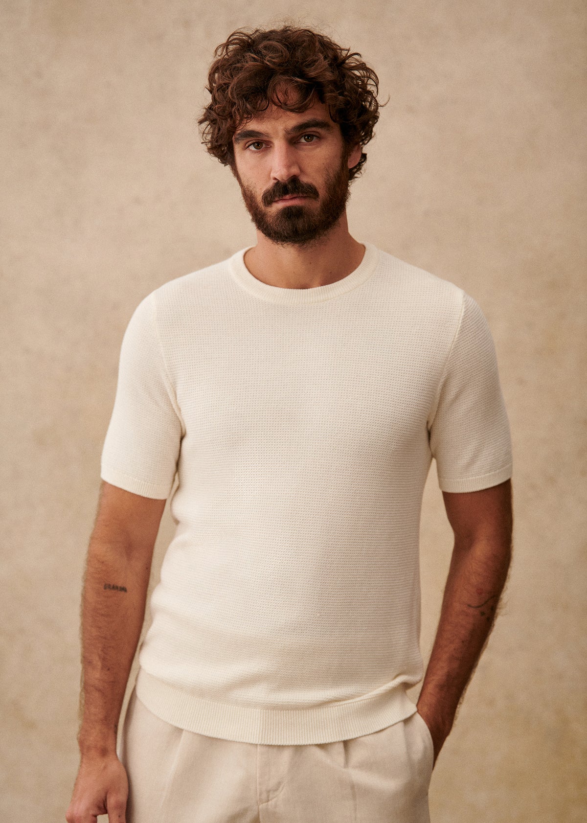 T-Shirt Maille Simeone - Blanc