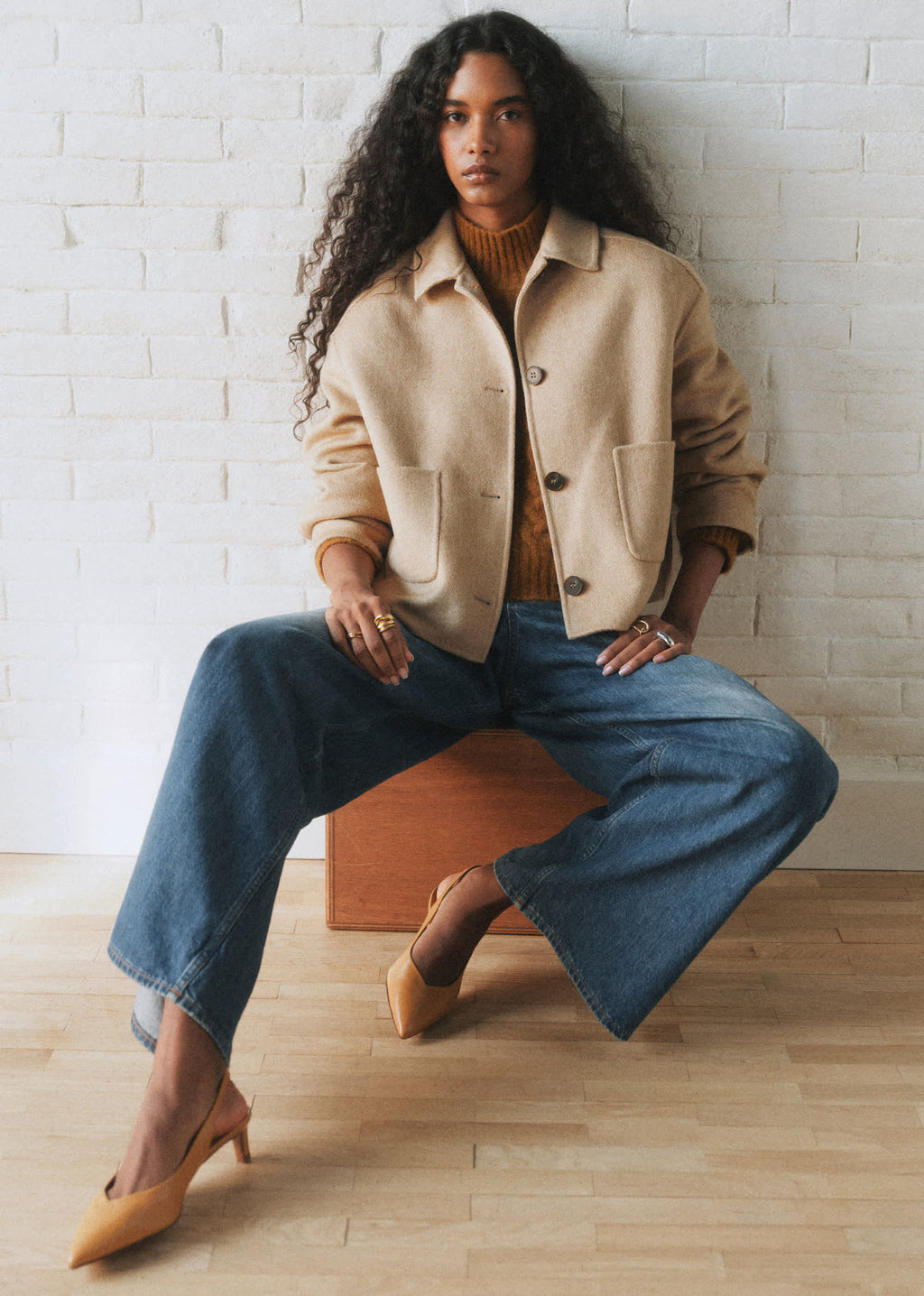 Veste Mia - Chevron Taupe
