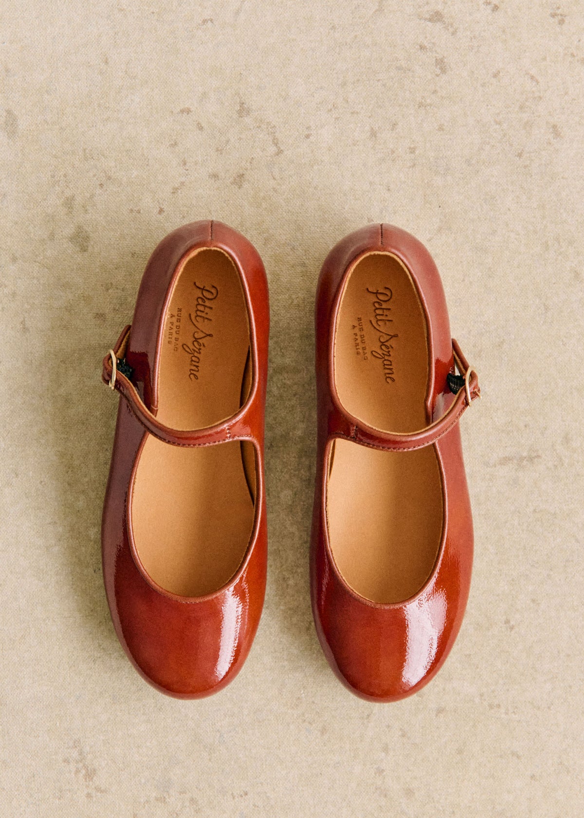 Ballerines Paula - Caramel Vernis