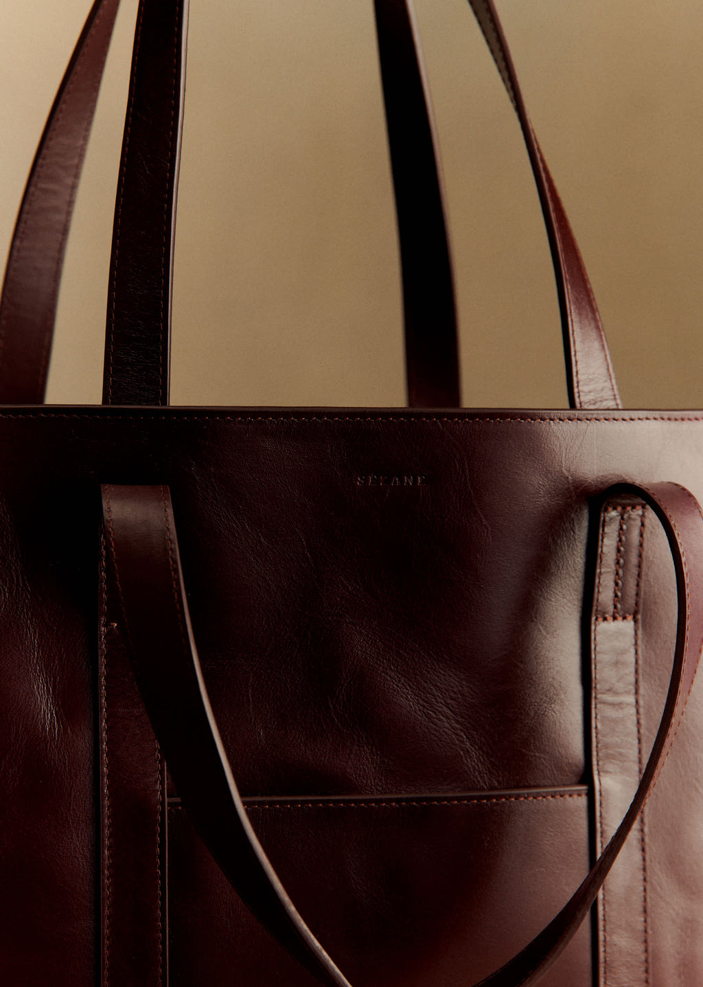 Cabas Maxi Gabin - Chocolat Vintage