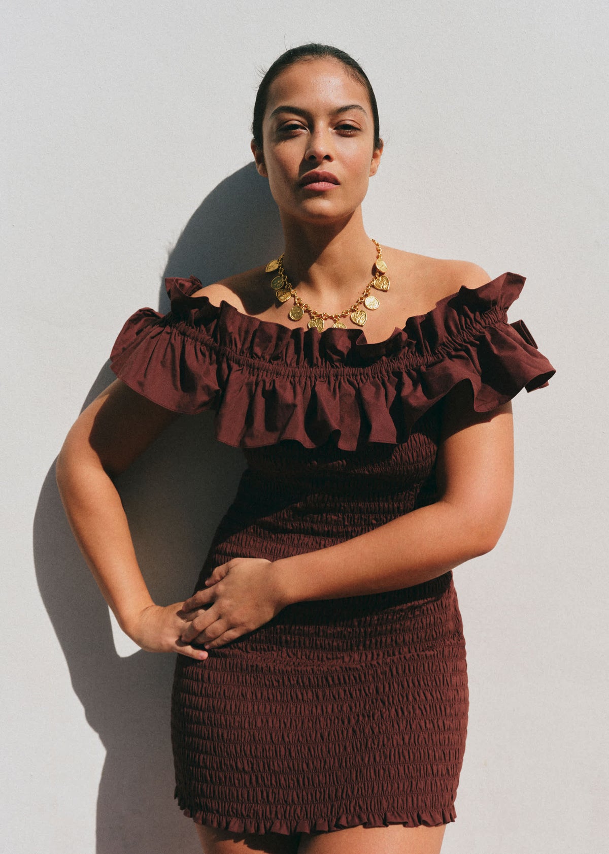 Robe Salomena - Acajou - Création Solidaire