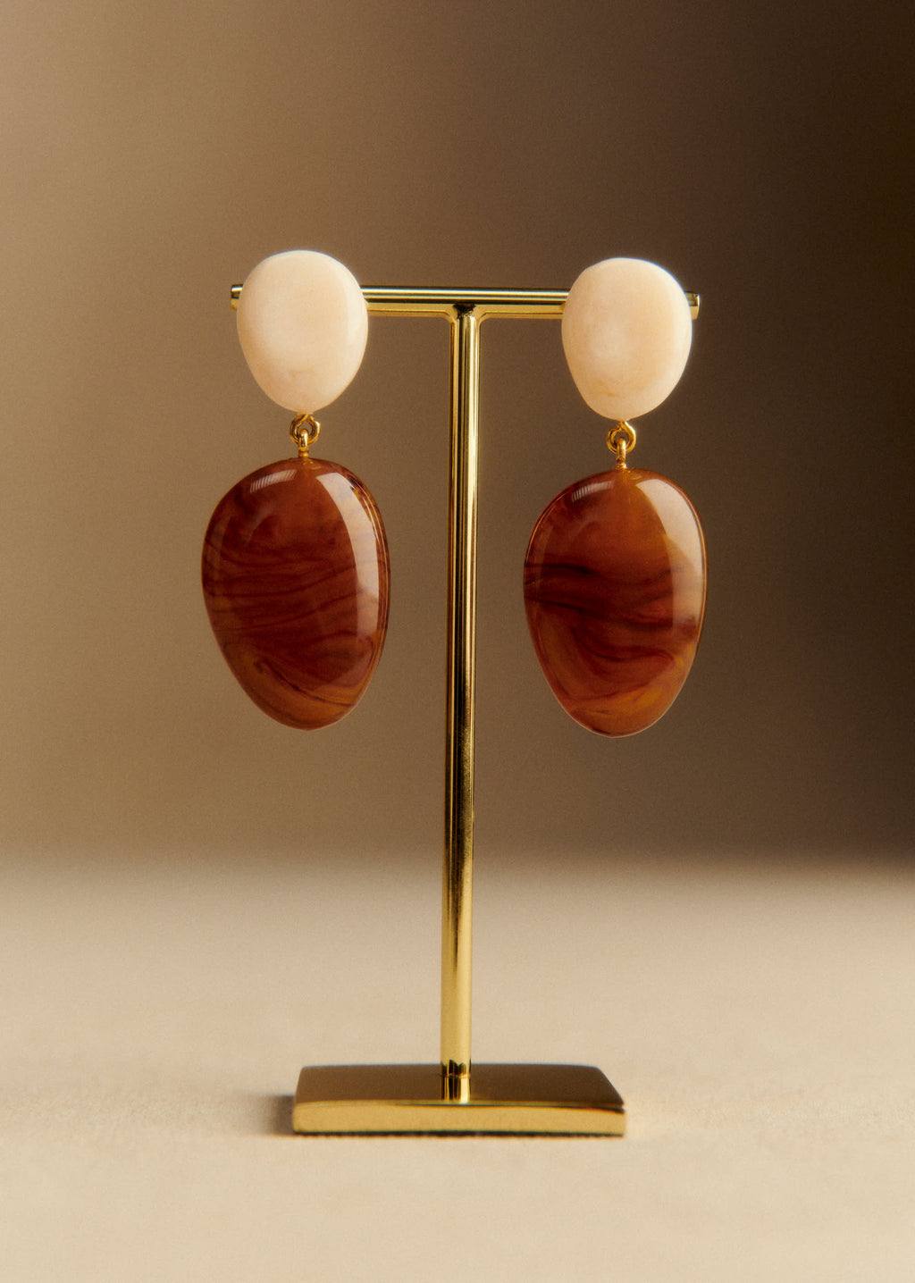 Boucles d'oreilles Carla - Ecru Multi