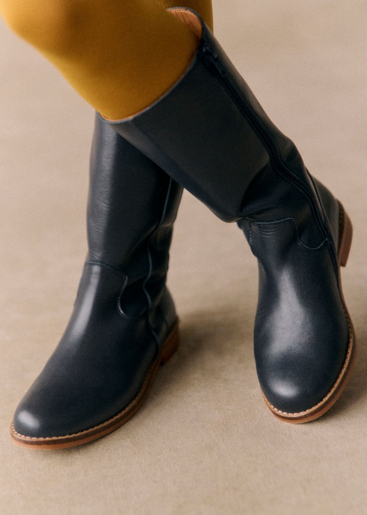Bottes Carmen - Marine Lisse