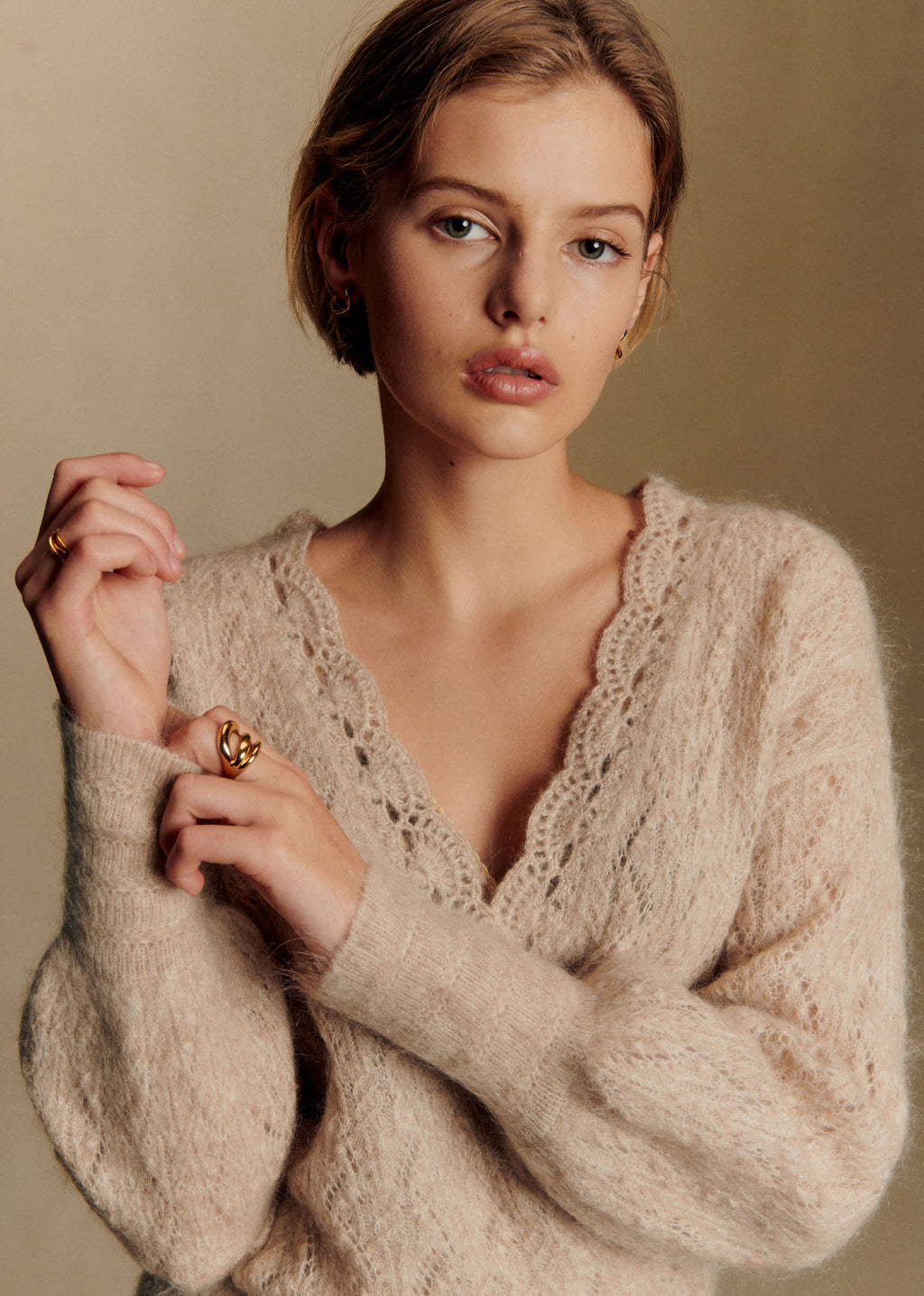 Pull Nathalia - Beige Chiné