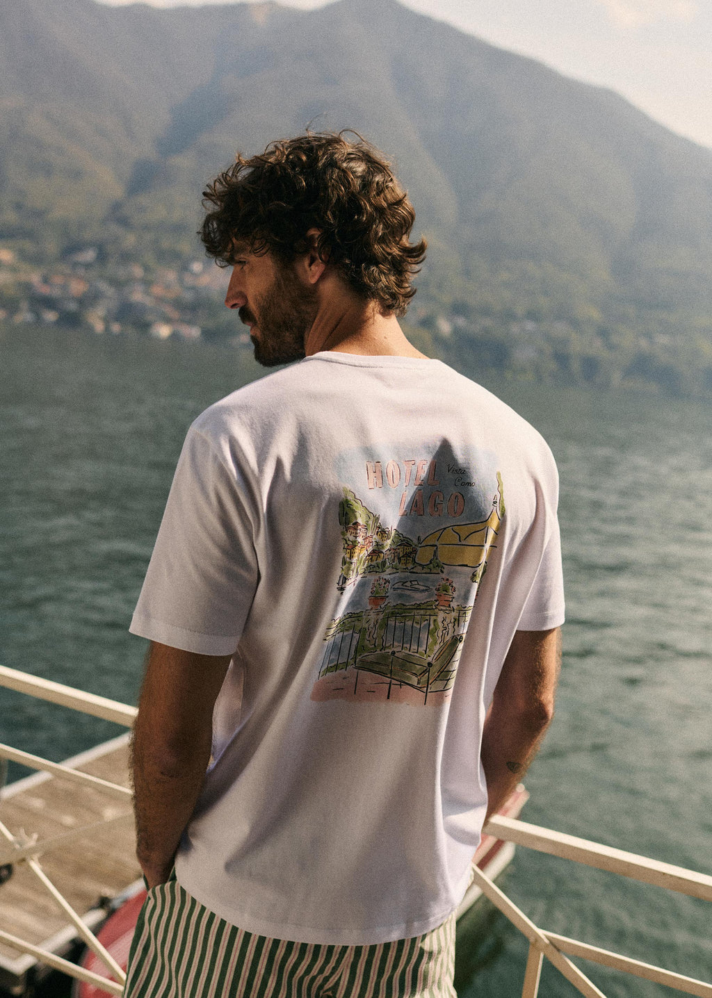 T-Shirt Hotel Lago - Blanc