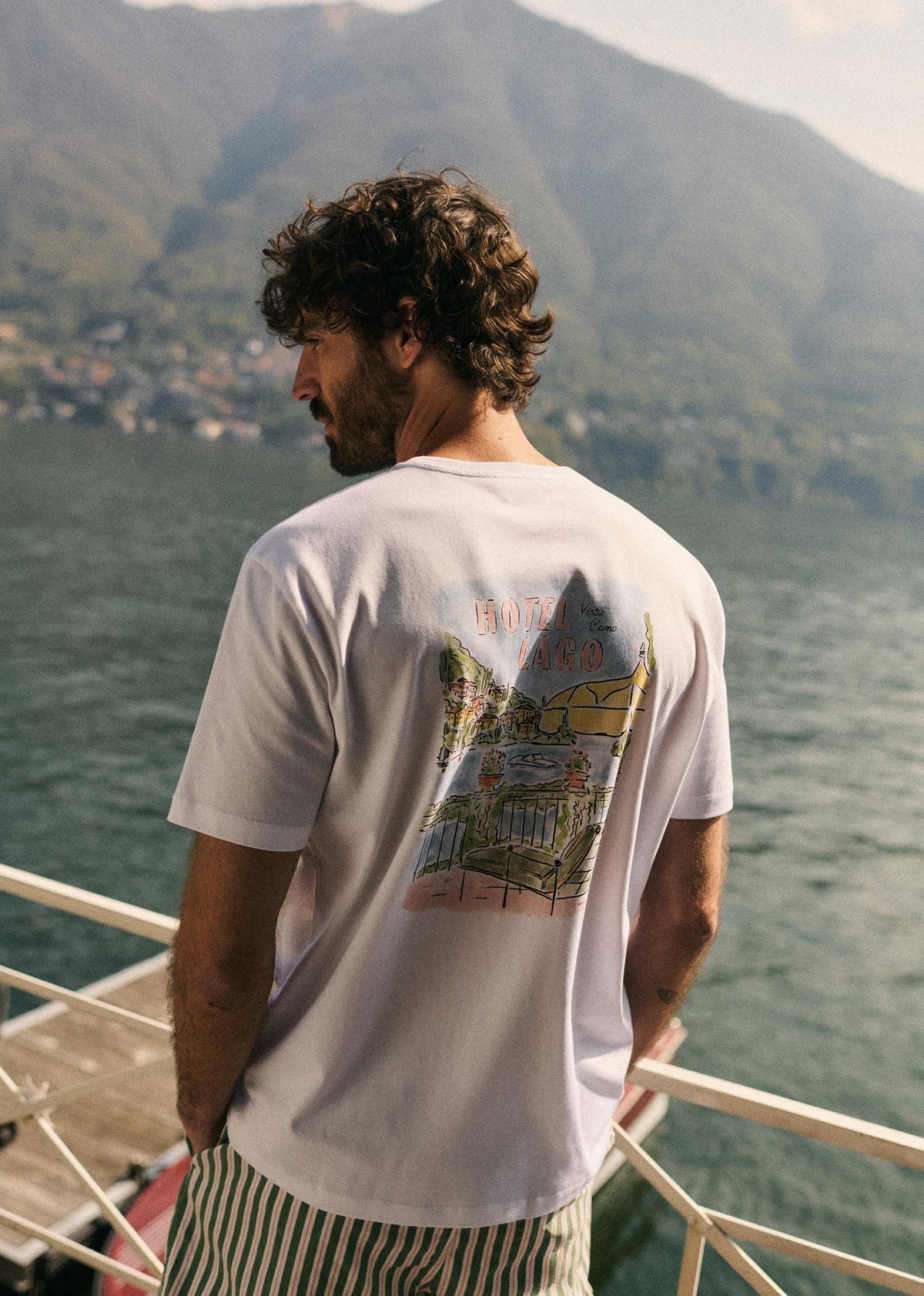 T-Shirt Hotel Lago - Blanc