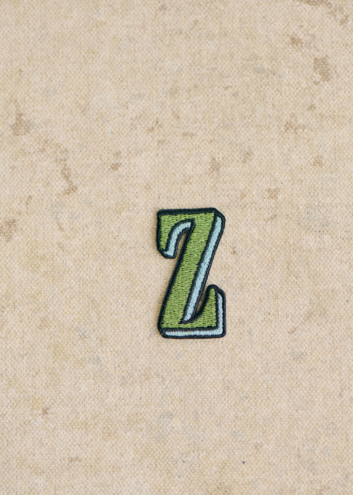 Ecusson vert / bleu - Lettre Z - Vert