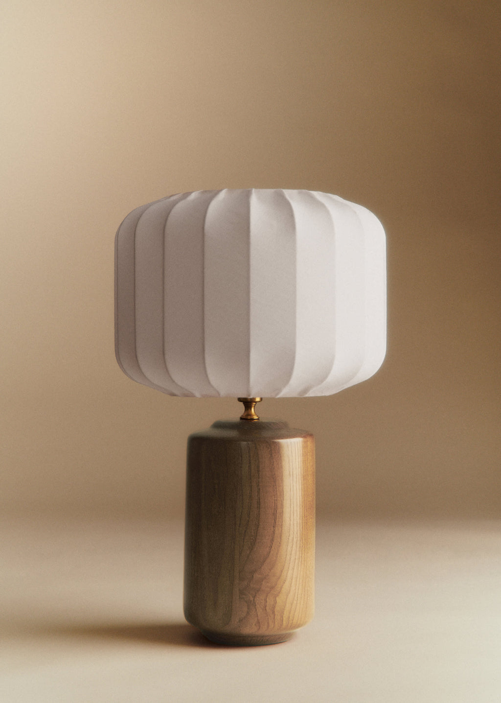 Lampe Mezzo - Bois - Abat-jour Mezzo - Écru
