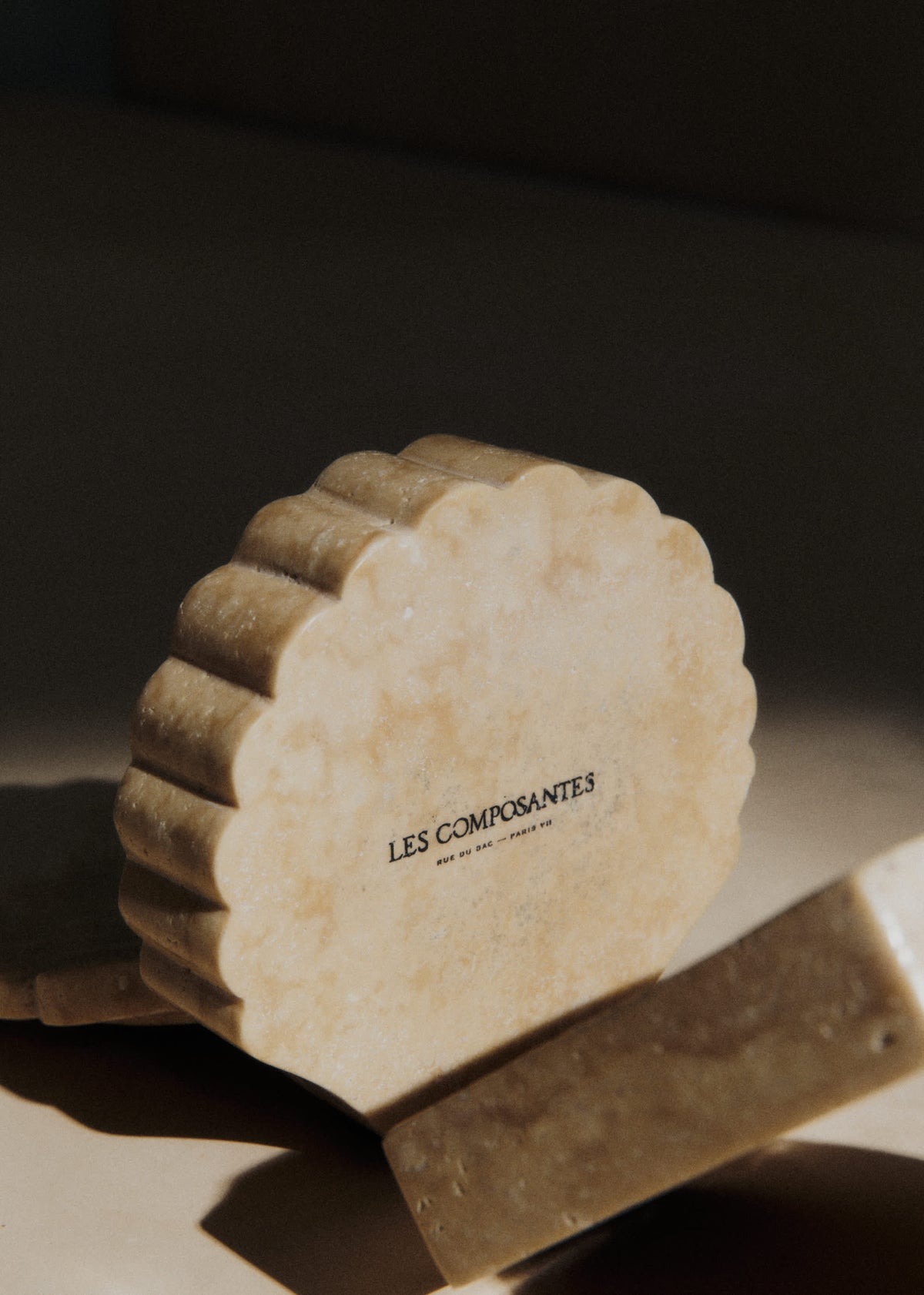 Boite Coquillage - Travertin naturel