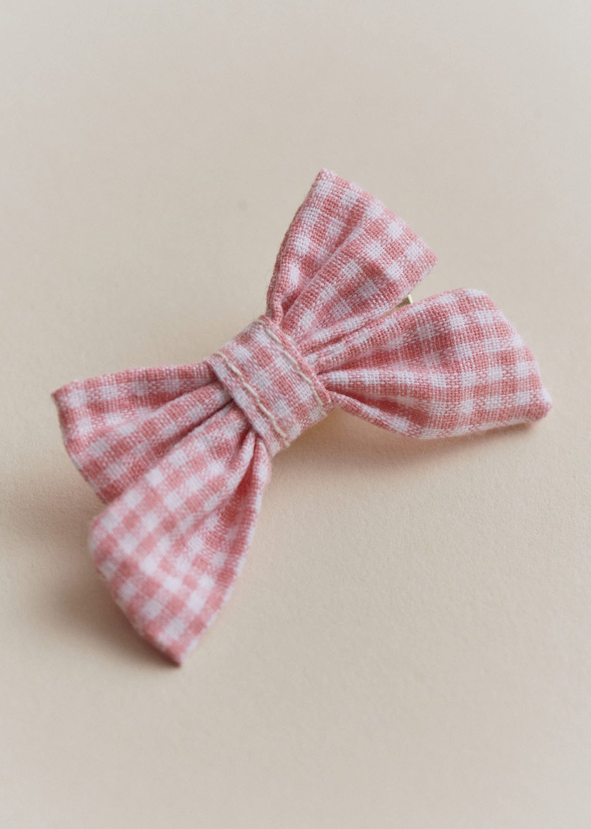Petite Pince Noeud - Vichy Rose